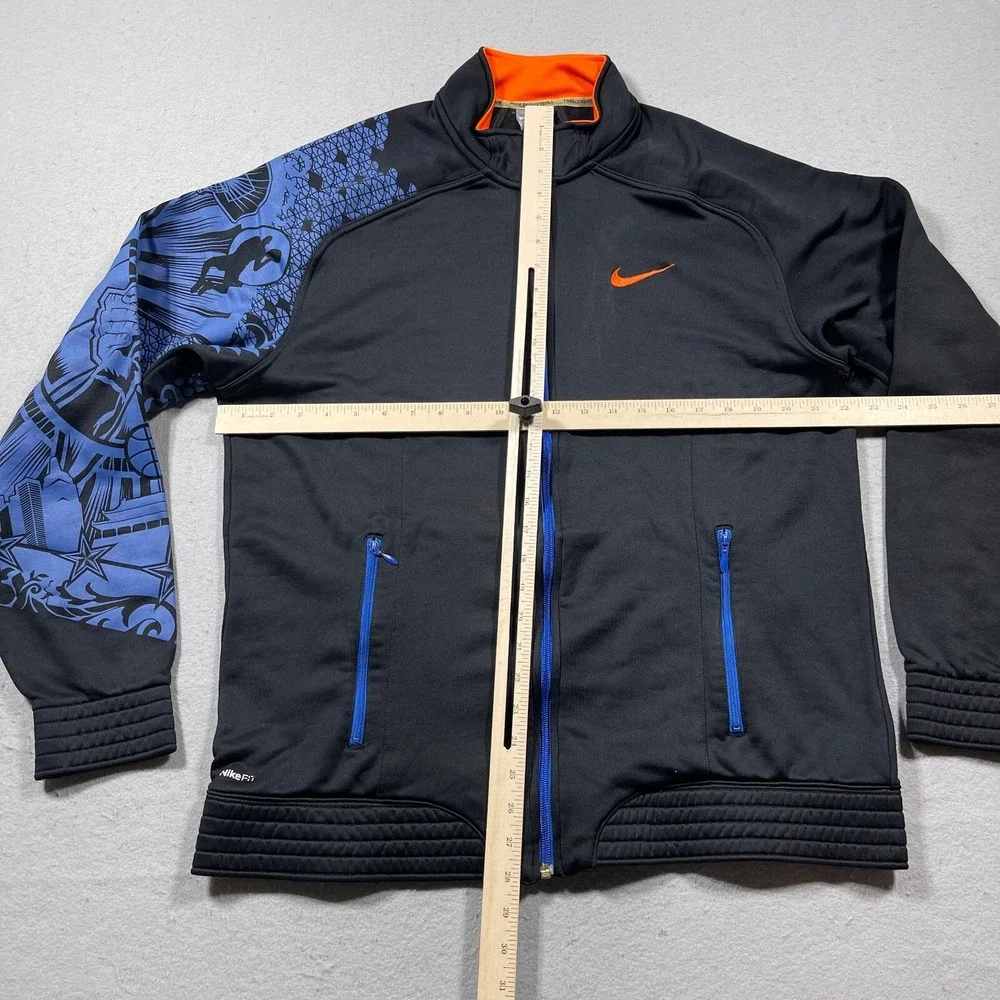Vintage Nike Jacket Men's Large Basketball‎ Full Zip Warm Up Russia China US Y2K